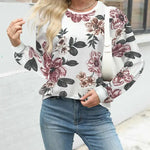 Damen™ Sweatshirt mit Blumenmuster