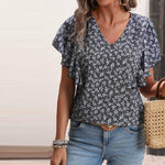 Adele™ Vintage Loose Floral Blouse