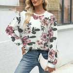 Damen™ Sweatshirt mit Blumenmuster