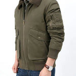 Herren™ Fliegerjacke mit Sherpa-Futter