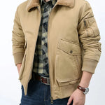 Herren™ Fliegerjacke mit Sherpa-Futter