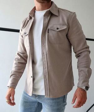 Minimalistisches™ Herren-Hemdjacke