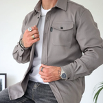 Minimalistisches™ Herren-Hemdjacke