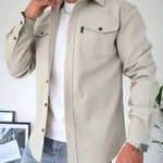 Minimalistisches™ Herren-Hemdjacke