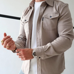 Minimalistisches™ Herren-Hemdjacke