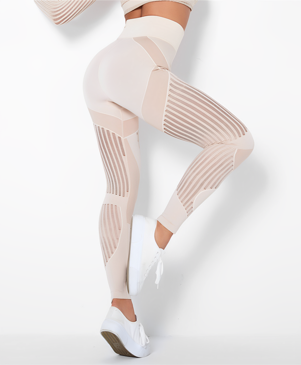 Nahtlose™ Sportleggings | Mesh-Einsätze | Atmungsaktiv & Bequem