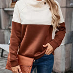 Damen™ Pullover im zweifarbigen Design