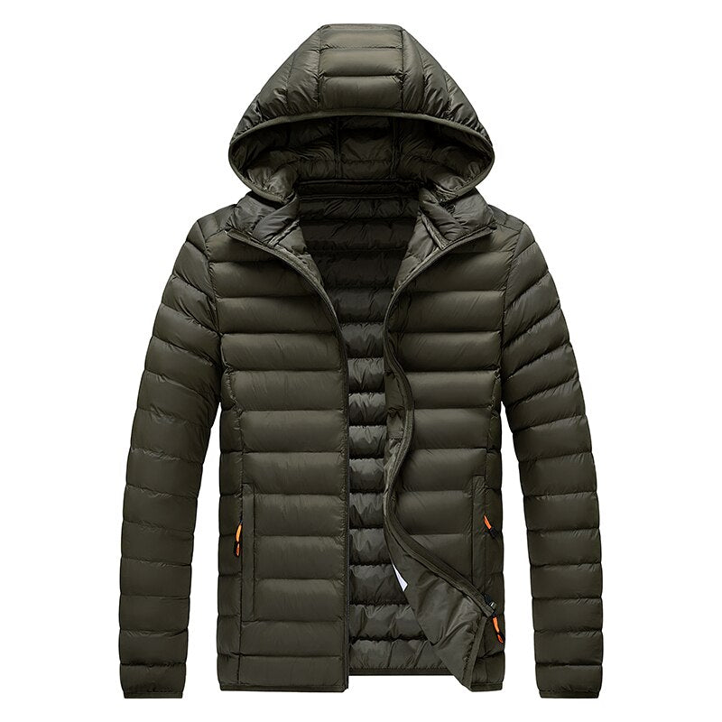 Leichte™ Herren-Steppjacke mit Kapuze