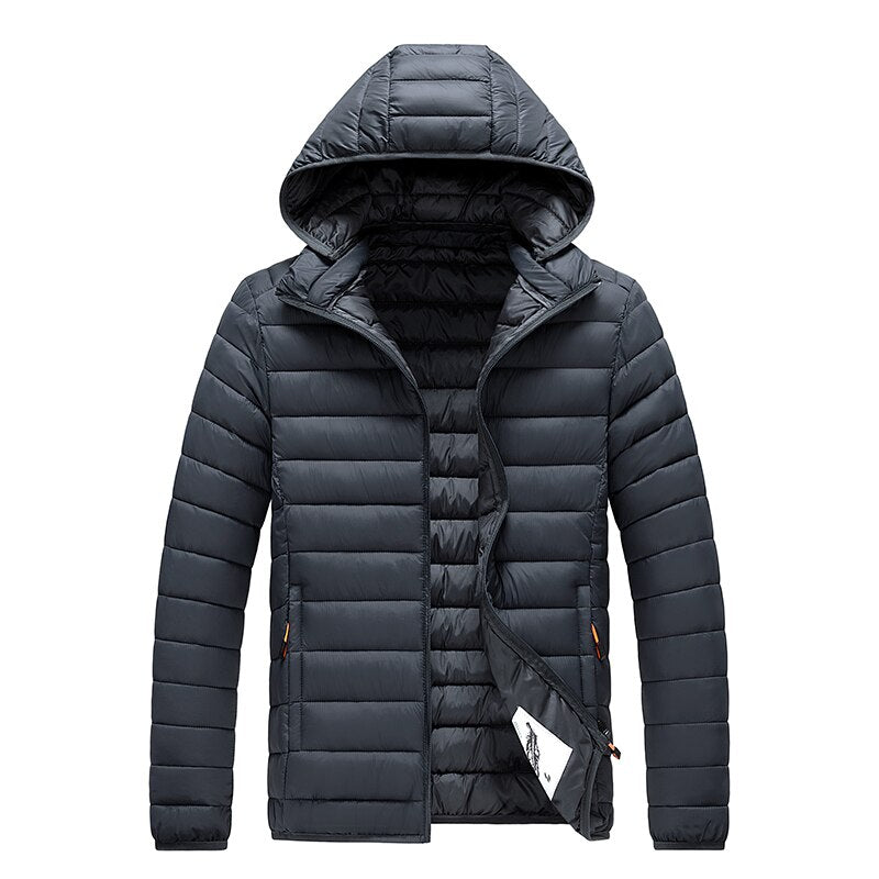 Leichte™ Herren-Steppjacke mit Kapuze