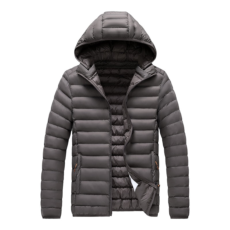 Leichte™ Herren-Steppjacke mit Kapuze