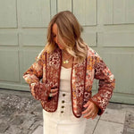 Gesteppte Patchwork-Jacke | Vintage-Stil | Leicht & Bequem